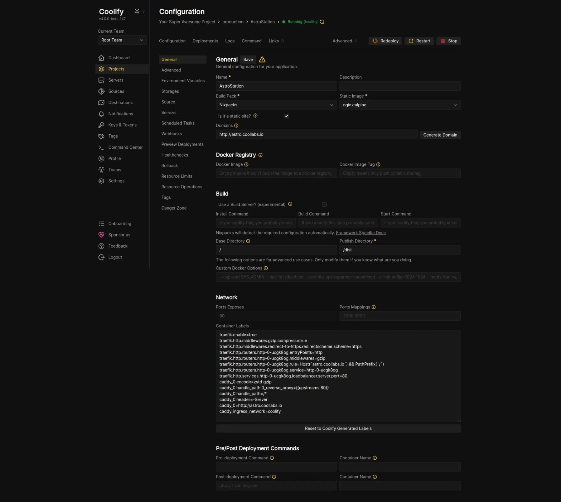 Devopsbee dashboard screenshot