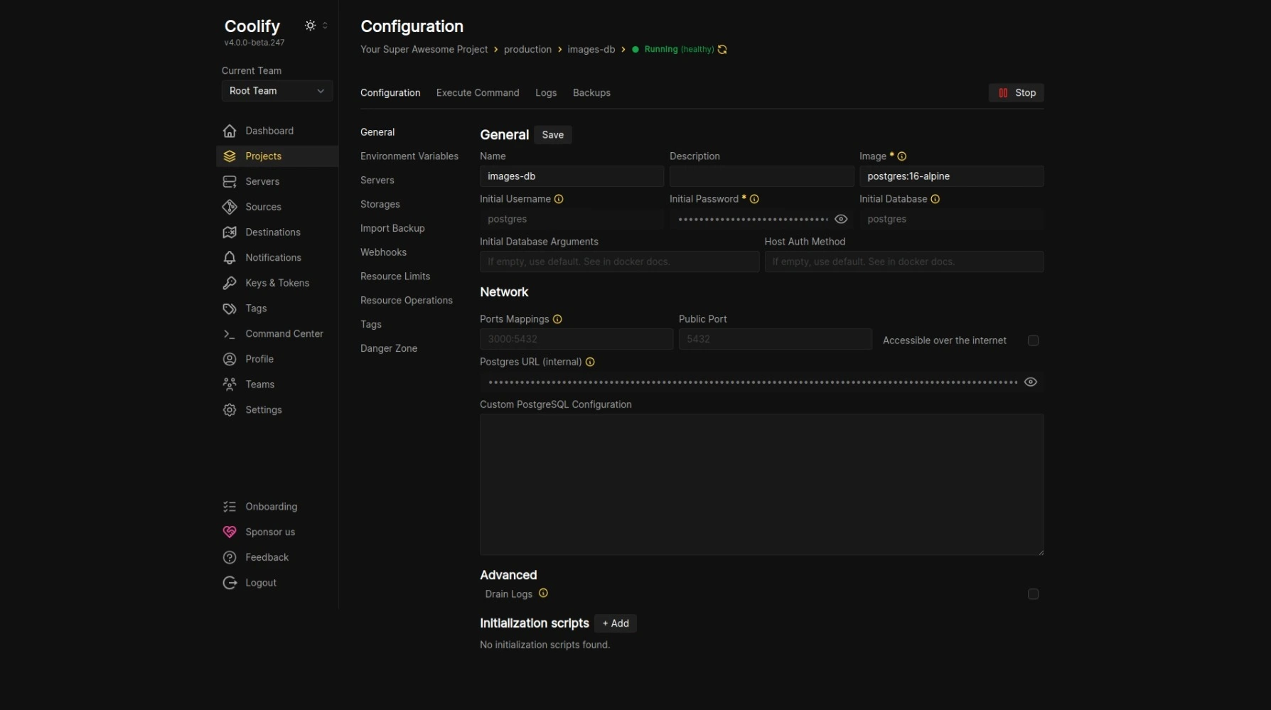 Devopsbee dashboard screenshot