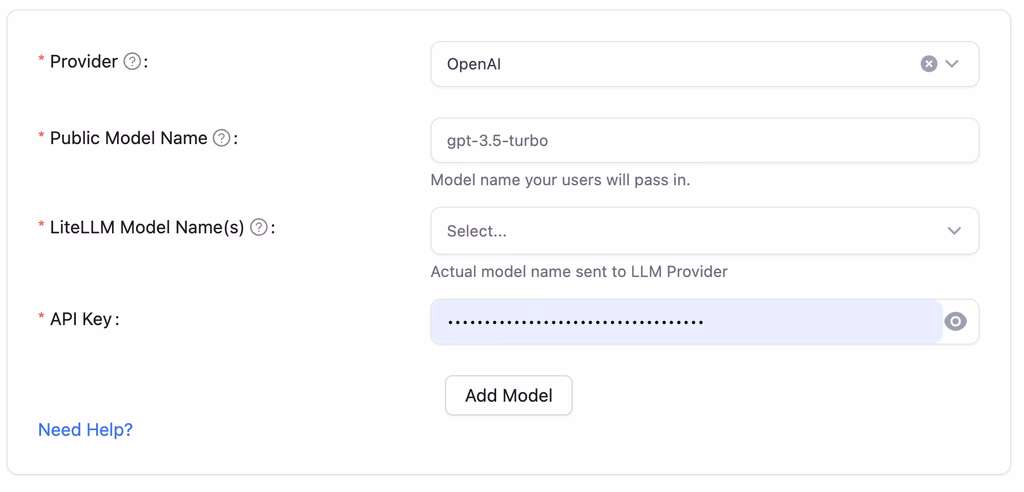 Litellm dashboard