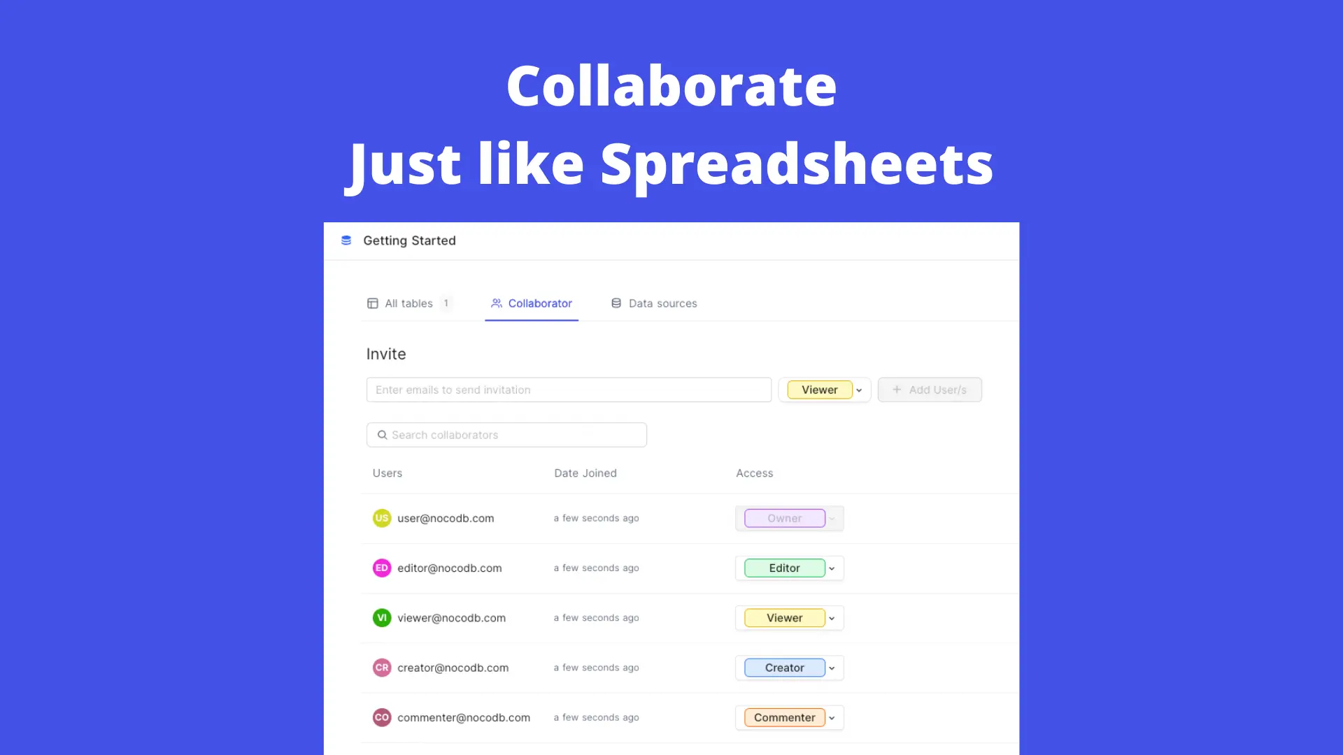 Nocodb dashboard